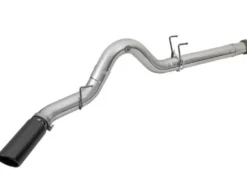 Ford F-250/ F-350 Super Duty 2017-2024 V8-6.7LATLAS 5in DPF-Bak Aluminiserat Stål Sportavgassystem aFe Power - Svarta Utblås