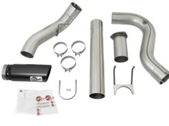 Ford F-250/ F-350 Super Duty 2017-2024 V8-6.7LATLAS 5in DPF-Bak Aluminiserat Stål Sportavgassystem aFe Power - Svarta Utblås