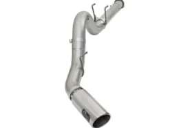 Ford F-250/ F-350 Super Duty 2017-2024 V8-6.7L ATLAS 5in DPF-Bak Aluminiserat Stål Sportavgassystem aFe Power - Polerade ändrör