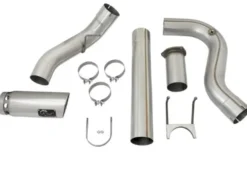 Ford F-250/ F-350 Super Duty 2017-2024 V8-6.7L ATLAS 5in DPF-Bak Aluminiserat Stål Sportavgassystem aFe Power - Polerade ändrör