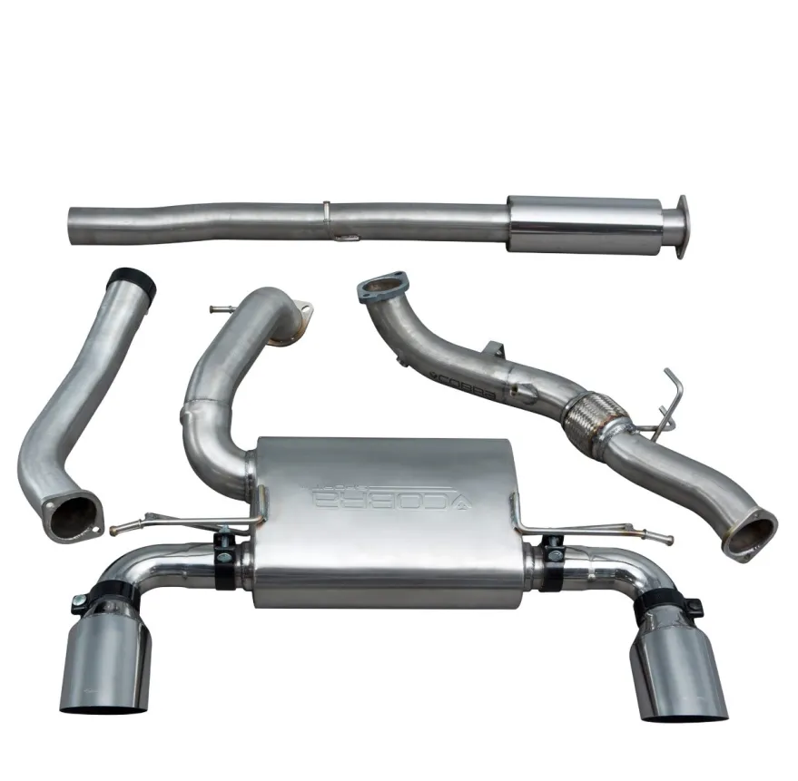 Ford Focus RS (Mk3) 15- Turboback-sportavgassystem (Med De-Cat & Ljuddämpare) (Non-Valved) Cobra Sport