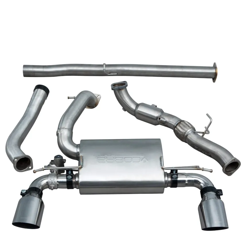 Ford Focus RS (Mk3) 15- Turboback-sportavgassystem (Med Sportkatalysator & Ej Ljuddämpat) (Valved) Cobra Sport
