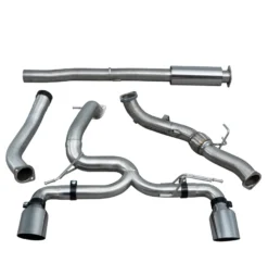 Ford Focus RS (Mk3) 15- Turboback-sportavgassystem (Med De/Cat) Venom (Non-Valved) Cobra Sport