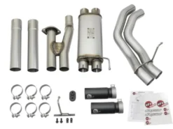 Ford F-150 Raptor 2017-2020 V6-3.5L (tt) Rebel Series 3in 409 SS Cat Back Sportavgassystem aFe Power - Svarta Utblås