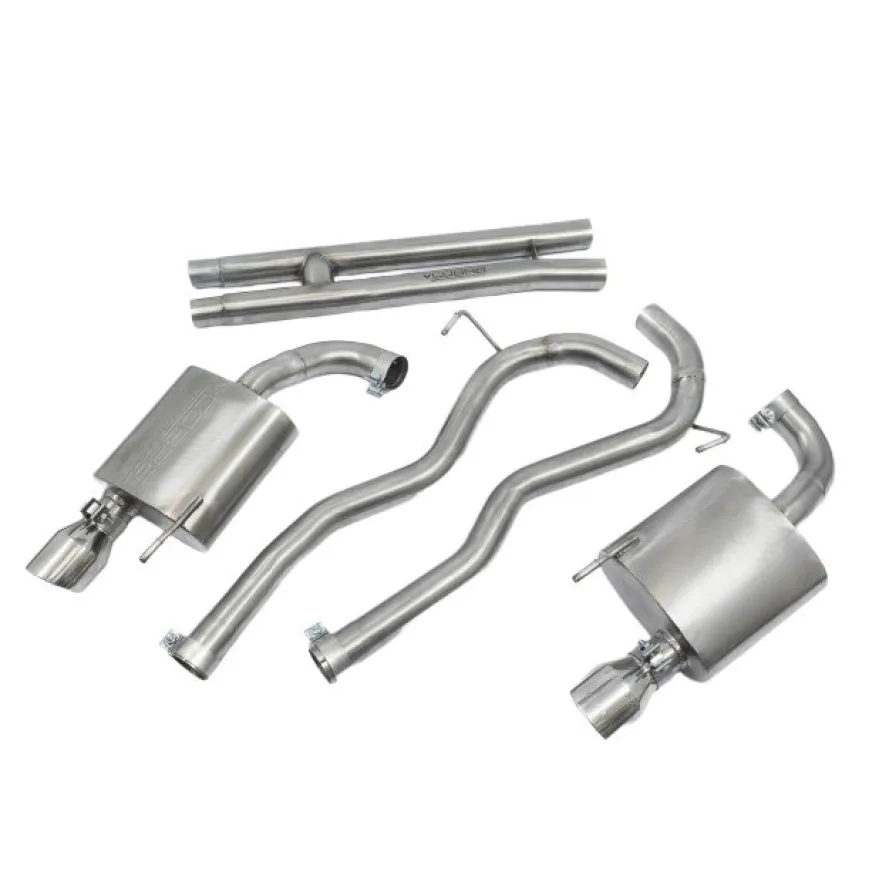 Ford Mustang GT 5.0 V8 15-18 Catback Sportavgassystem - H-Pipe, Centre & Bakre Ljuddämpare Cobra Sport