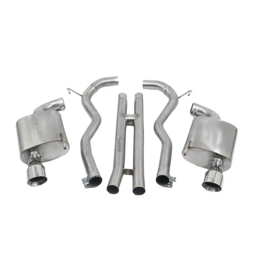 Ford Mustang GT 5.0 V8 15-18 Catback Sportavgassystem - H-Pipe, Centre & Bakre Ljuddämpare Cobra Sport