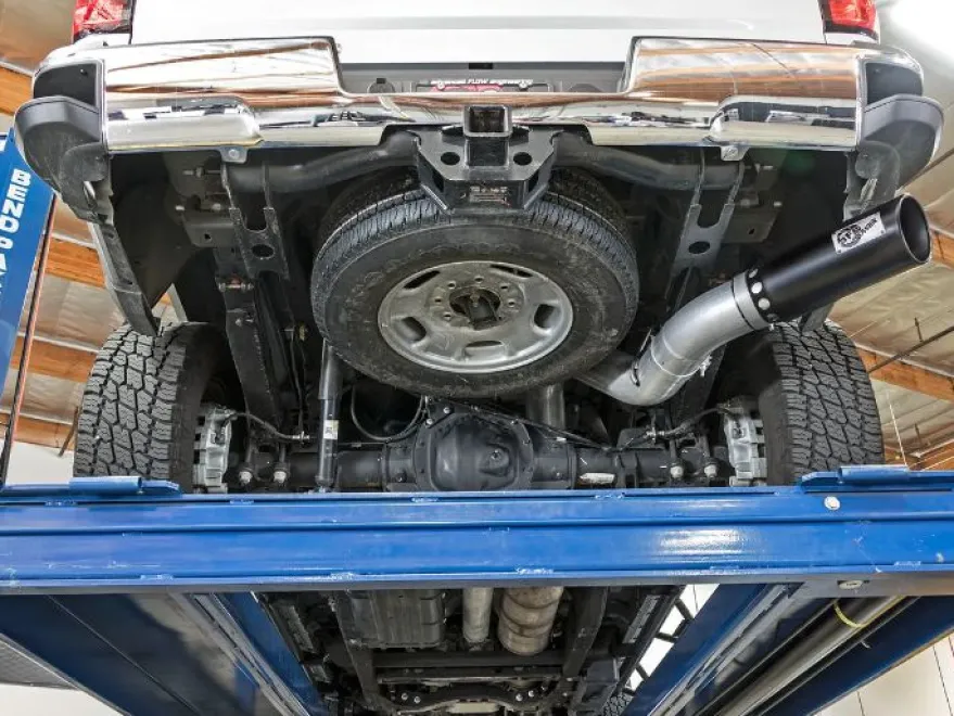 GM Diesel Pick-up Silverado 2016-2017 Duramax V8-6.6L (td) LML Atlas Sportavgassystem 5in DPF-Back Aluminiserat Stål / Svart utblås aFe Power
