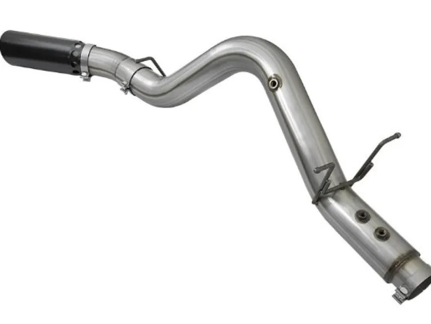 GM Diesel Pick-up 2017-2019 V8-6.6L (td) L5P HD 5in 409-SS DPF-Back Sportavgassystem aFe Power - Svarta Utblås