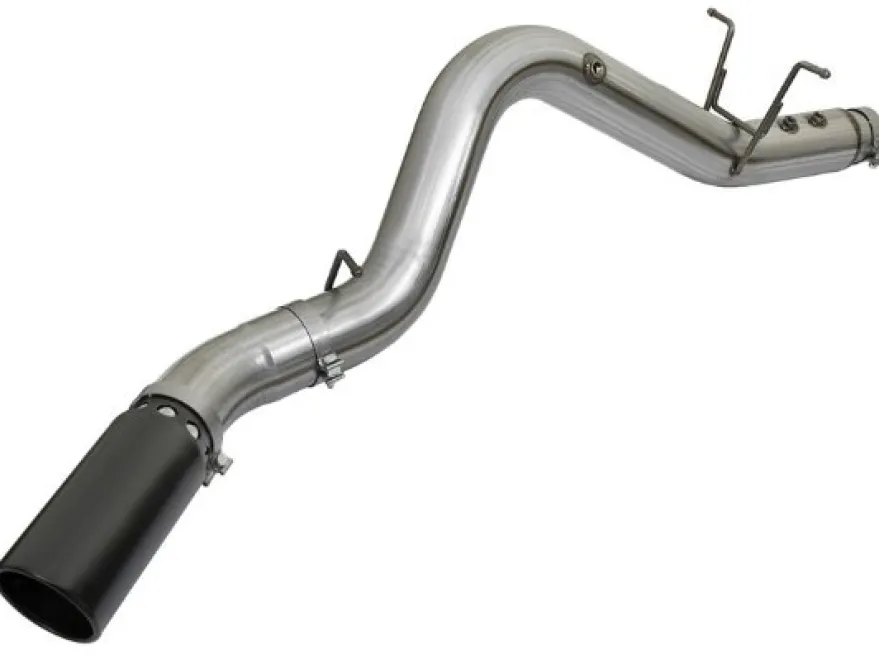 GM Diesel Pick-up 2017-2019 V8-6.6L (td) L5P HD 5in 409-SS DPF-Back Sportavgassystem aFe Power - Svarta Utblås