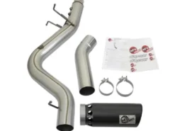 GM Diesel Pick-up 2017-2019 V8-6.6L (td) L5P HD 5in 409-SS DPF-Back Sportavgassystem aFe Power - Svarta Utblås
