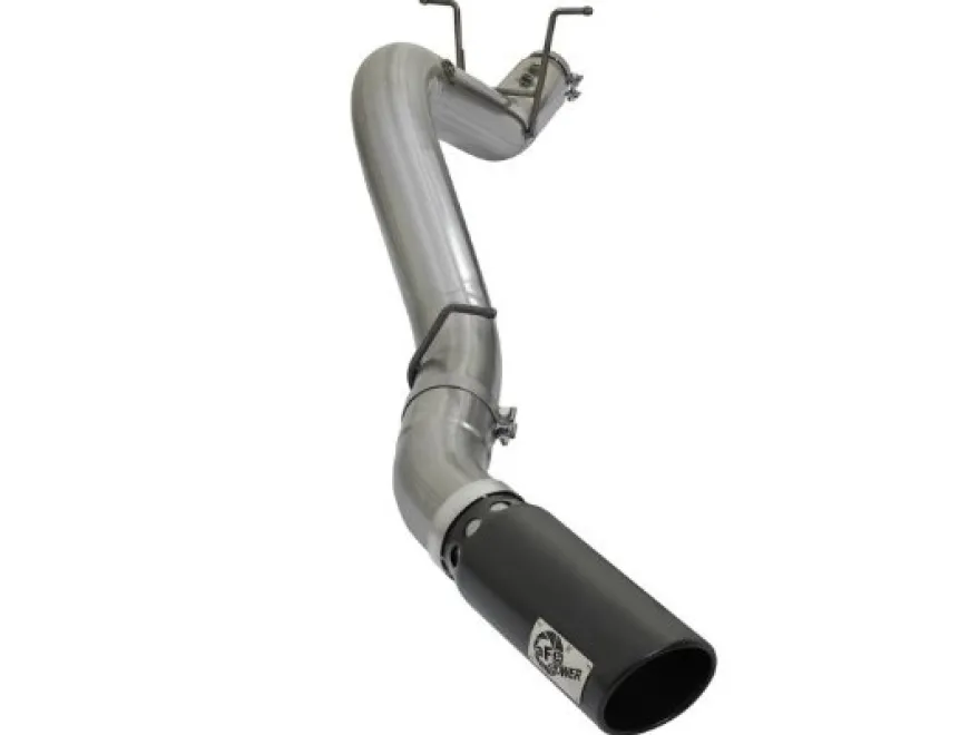 GM Diesel Pick-up 2017-2019 V8-6.6L (td) L5P HD 5in 409-SS DPF-Back Sportavgassystem aFe Power - Svarta Utblås