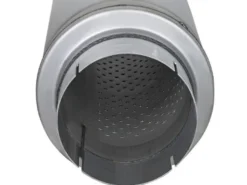 GM Full Size/Classic Pickup 5in Center/Center 24in L x 7in Diameter Rund Ljuddämpare aFe Power - Aluminiserat Stål
