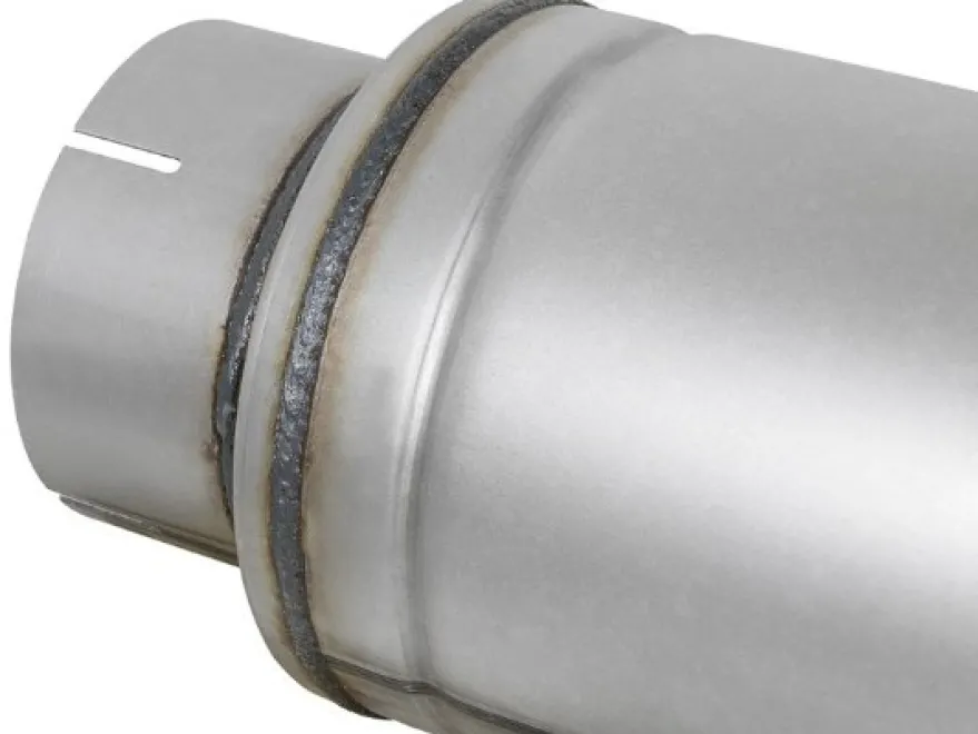 GM Full Size/Classic Pickup 5in Center/Center 24in L x 7in Diameter Rund Ljuddämpare aFe Power - Aluminiserat Stål