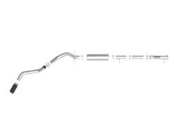 GM 2500/3500HD 2020-2024 V8-6.6L L8T Apollo GT Series 3in 409SS Cat-Back Sportavgassystem aFe Power - Svarta Utblås