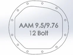 GM Silverado/Sierra 1500 2014-2023 (AAM 9.5/9.76) Pro Series Diffkåpa aFe Power - Svart