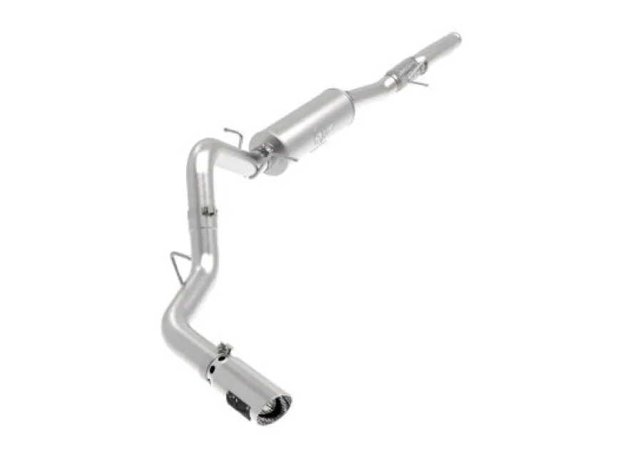 GM Silverado/Sierra 1500 2014-2018 V8-6.2L Apollo GT Series 4in 409SS Cat-Back Sportavgassystem Polerade Utblås aFe Power