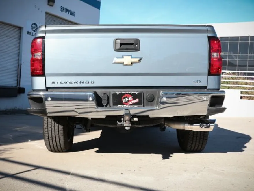 GM Silverado/Sierra 1500 2014-2018 V8-6.2L Apollo GT Series 4in 409SS Cat-Back Sportavgassystem Polerade Utblås aFe Power