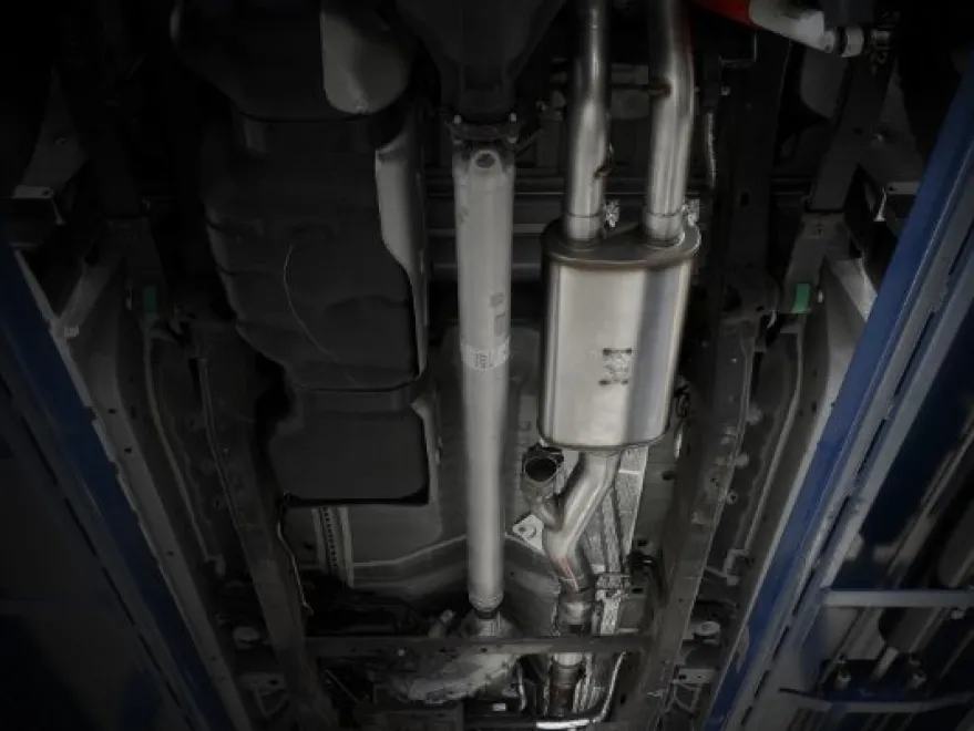 GM Silverado/Sierra 1500 2019-2025 V8-6.2L Gemini XV 4in till Dubbel 3in 304 SS Sportavgassystem Med Cutout aFe Power - Svarta Utblås