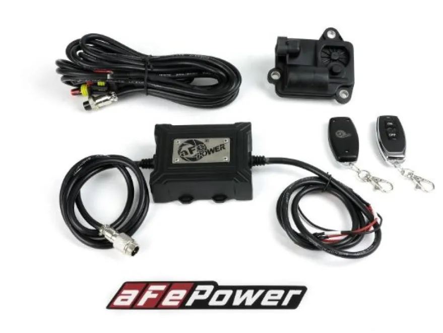 GM Silverado/Sierra 1500 2019-2025 V8-6.2L Gemini XV 4in till Dubbel 3in 304 SS Sportavgassystem Med Cutout aFe Power - Svarta Utblås