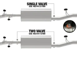 GM Silverado/Sierra 1500 2020-2024 V8-6.2L 409 Rostfritt Stål Ljuddämpare Delete Rör aFe Power