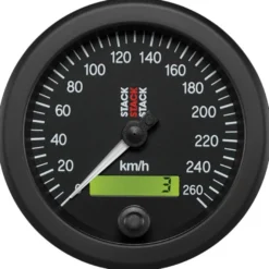 Hastighetsmätare 0-260km/h 87mm (Elektrisk) Svart Autometer Stack