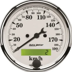 Hastighetsmätare 80mm 190KM/H (Elektrisk) OLD TYME WHITE