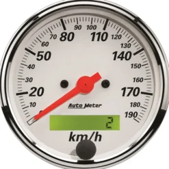 Hastighetsmätare 79.4mm 190KM/H (Elektrisk). PROG. W/ LCD ODO ARCTIC Vit