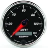 Hastighetsmätare 87mm 120MPH (Elektrisk) DESIGNER BLACK II
