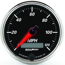 Hastighetsmätare 87mm 120MPH (Elektrisk) DESIGNER BLACK II
