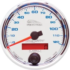 Hastighetsmätare 66.7mm 120 MPH (Elektrisk) Krom PRO-CYCLE