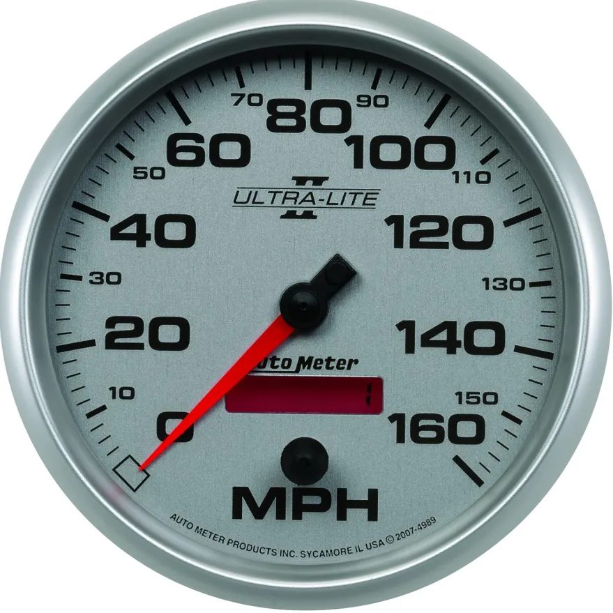 Hastighetsmätare 127mm 160MPH (Elektrisk) Programerbar ULTRA-LITE II
