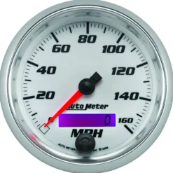 Hastighetsmätare 87mm 160MPH (Elektrisk) Programerbar Vit PRO-CYCLE