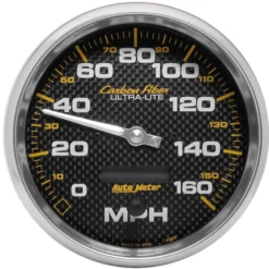 Hastighetsmätare 127mm 160MPH (Elektrisk). Programerbar CARBON FIBER
