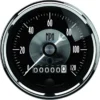 Hastighetsmätare 87mm 120MPH (Elektrisk) PRESTIGE BLACK DIAMOND