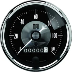 Hastighetsmätare 87mm 120MPH (Elektrisk) PRESTIGE BLACK DIAMOND