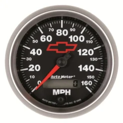 Hastighetsmätare 87mm 160MPH (Elektrisk) Programerbar GM CHEVY Svart