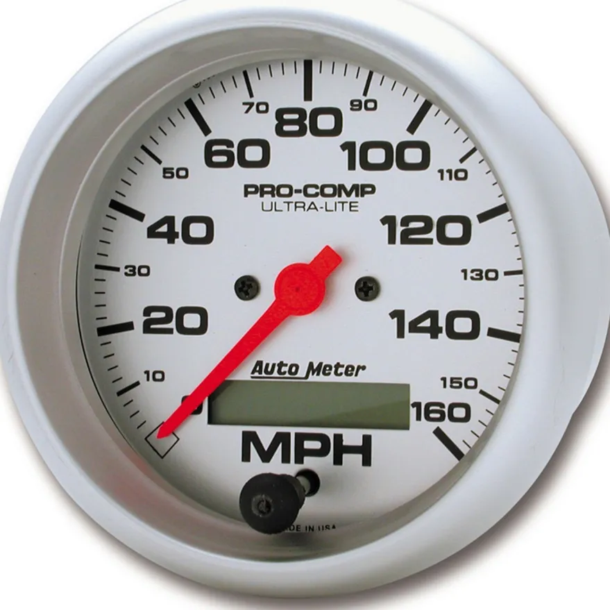 Hastighetsmätare 87mm 160MPH (Elektrisk) Ultra-Lite