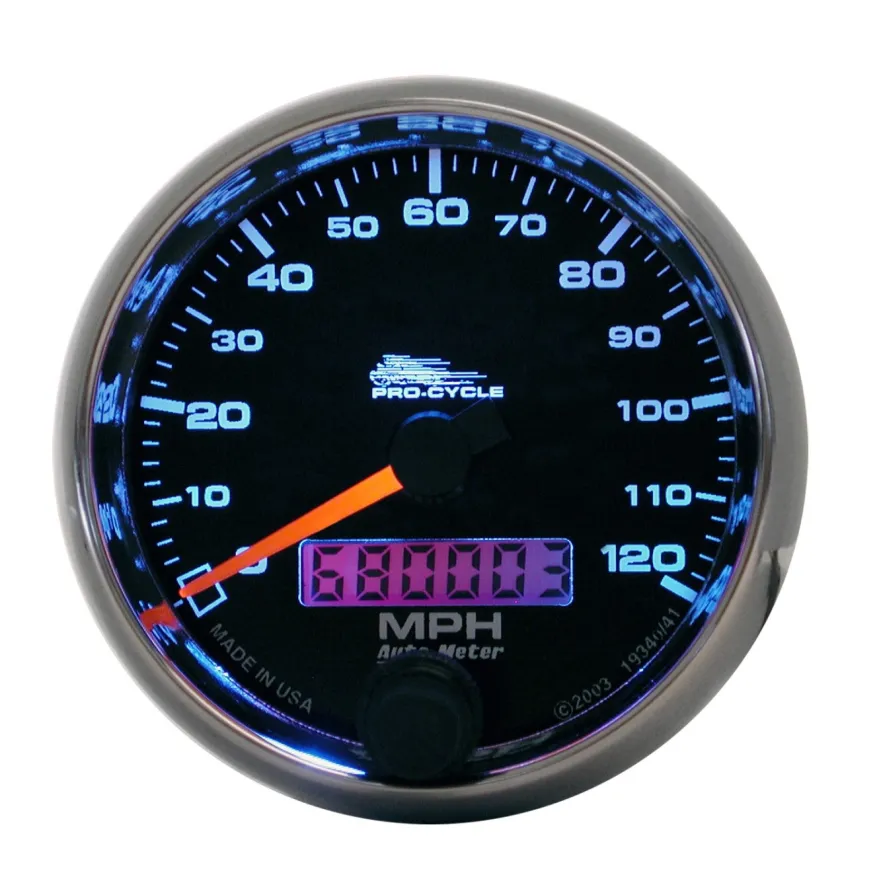 Hastighetsmätare 66.7mm 120 MPH (Elektrisk) Svart PRO-CYCLE