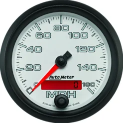 Hastighetsmätare 87mm 160MPH (Elektrisk) Programerbar Vit PRO-CYCLE