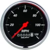 Hastighetsmätare 87mm 120MPH (Elektrisk) DESIGNER BLACK