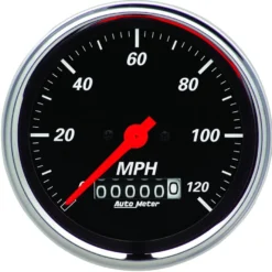 Hastighetsmätare 87mm 120MPH (Elektrisk) DESIGNER BLACK