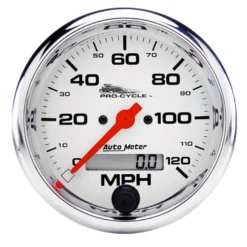 Hastighetsmätare 100mm 120 MPH (Elektrisk) Vit PRO-CYCLE