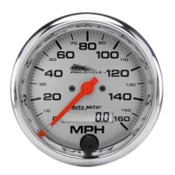 Hastighetsmätare 100mm 160 MPH (Elektrisk) Silver PRO-CYCLE