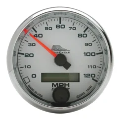 Hastighetsmätare 66.7mm 120 MPH (Elektrisk) Vit PRO-CYCLE