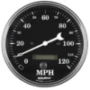 Hastighetsmätare 127mm 120MPH (Elektrisk) OLD TYME BLACK