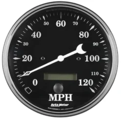 Hastighetsmätare 127mm 120MPH (Elektrisk) OLD TYME BLACK