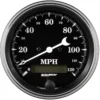 Hastighetsmätare 87mm 120MPH (Elektrisk) OLD TYME BLACK