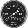 Hastighetsmätare 87mm 120MPH (Elektrisk OLD TYME BLACK