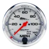Hastighetsmätare 100mm 120 MPH (Elektrisk) Silver PRO-CYCLE