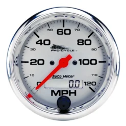 Hastighetsmätare 100mm 120 MPH (Elektrisk) Silver PRO-CYCLE
